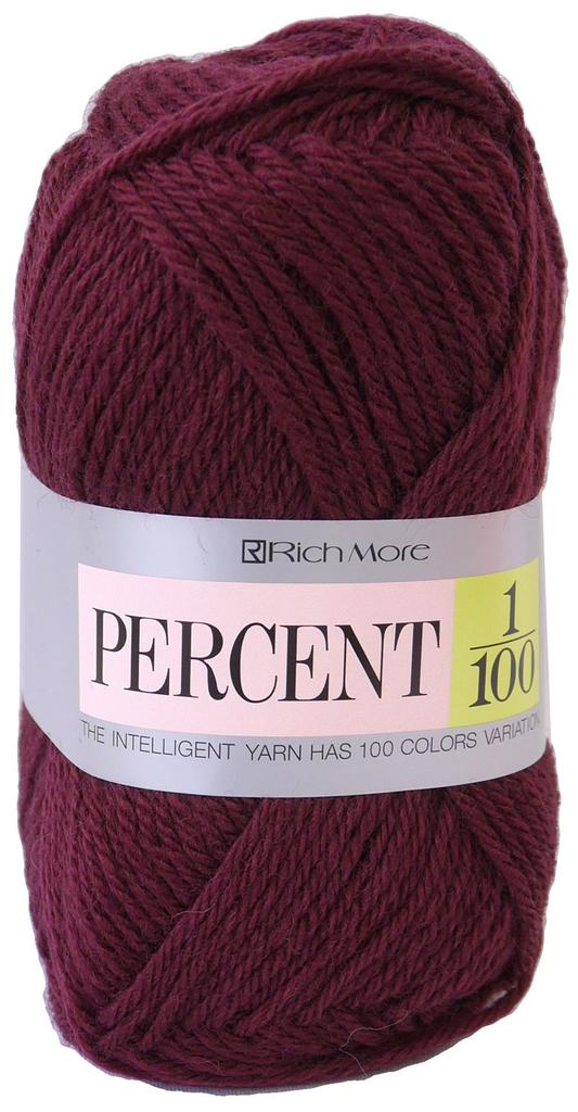 Richmore Percent Yarn Medium Red 40g 120m 5 balls set 017 Col.63 Approx.