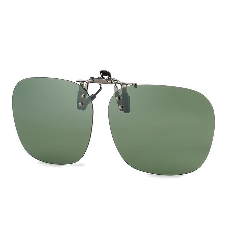 2025 Polarized Rimless Polygonal Clip-on Sunglasses for Day/Night Outdoor, Fishing, and Driving