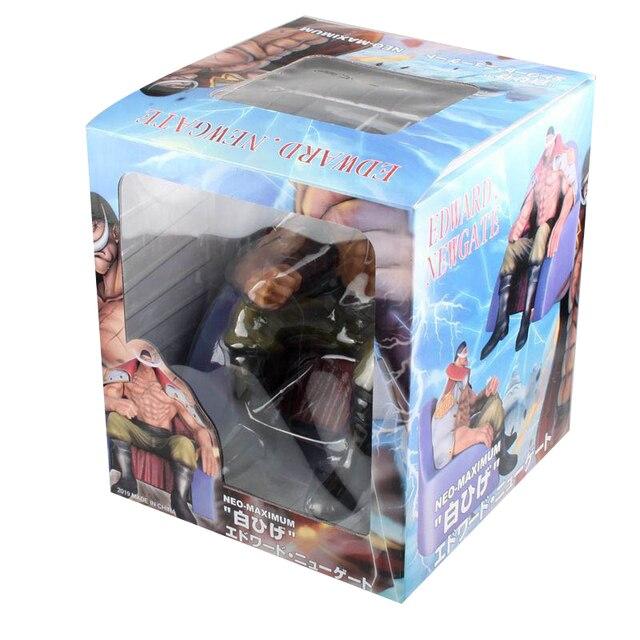 One Piece Pop Anime Model Whitebeard Edward Newgate Action Figure with Sofa Statue Collection Toy Desktop Decoration Figma