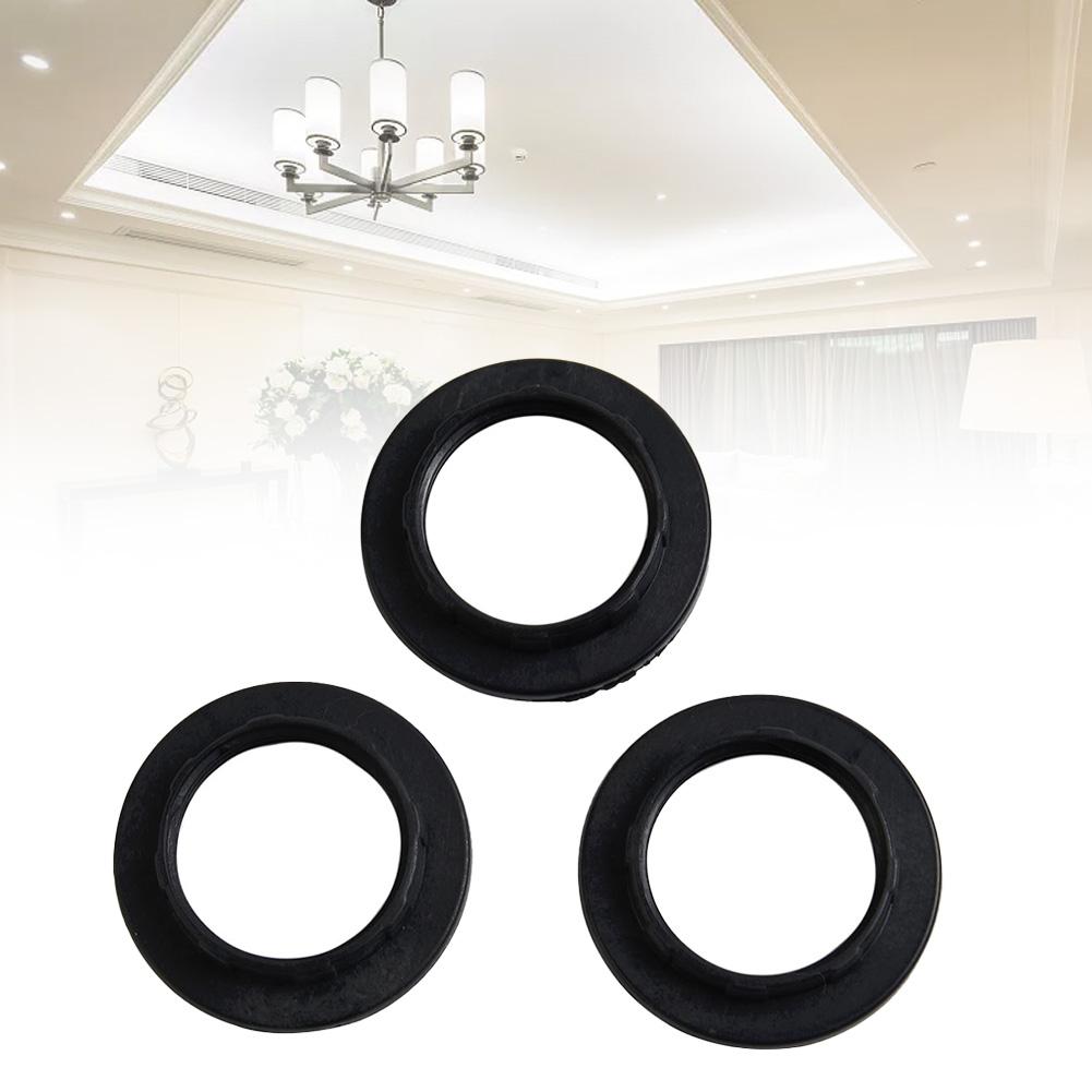 Adapter Lamp Shade Ring Outer Dia 44mm Plastic Lampshades Replacement 3pcs Black/White E14 Lamp Shade High Quality