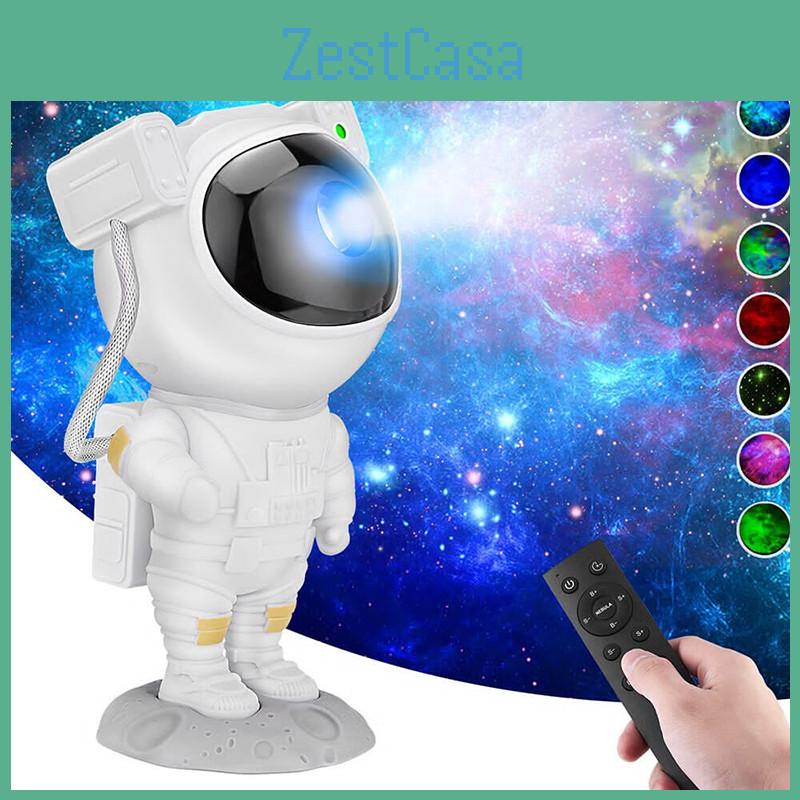 Space-themed Astronaut Starry Sky Projector Night Light Nebula Lamp Abs Material Remote Control Switch