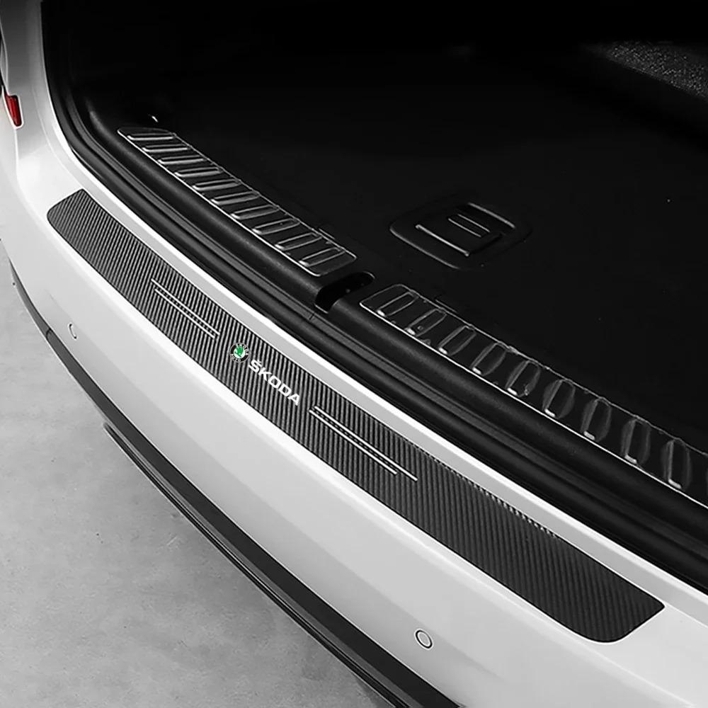 KOXI8 Car Door Sill Threshold Protector Stickers for Skoda Superb Octavia Rapid Kodiaq Fabia Karoq Superb Kamiq Yeti Roomster Decal