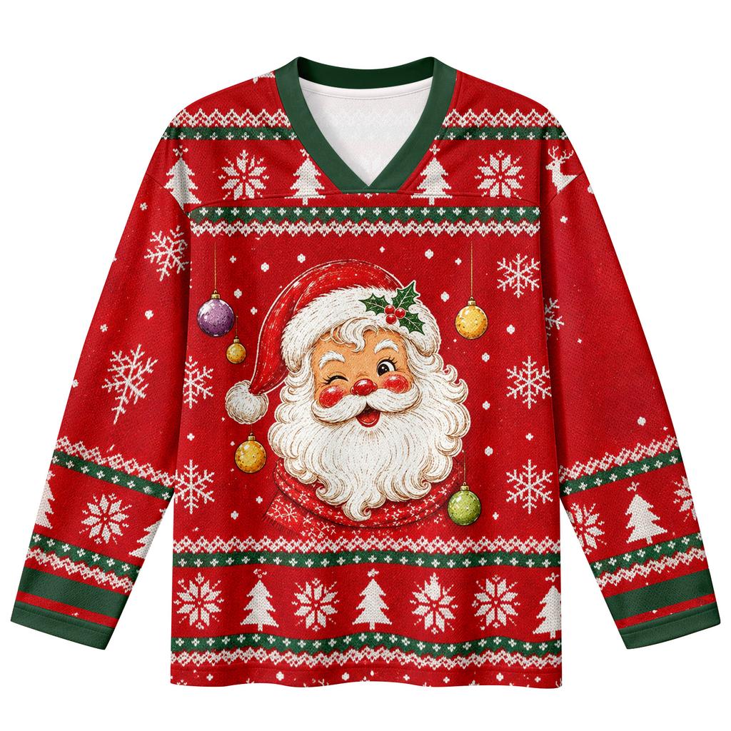 Women's Casual V-Neck Long Sleeve Printed Top