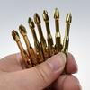 10Pcs 5mm/6mm Impact Screwdriver Bit Antislip Crossing Head Strong Magnetic Electric Drill Screwdriver Attachment Part