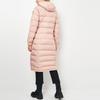 Adidas Logo Casual Long Warm Hooded Cotton Coat Women Coat Pink CY8635