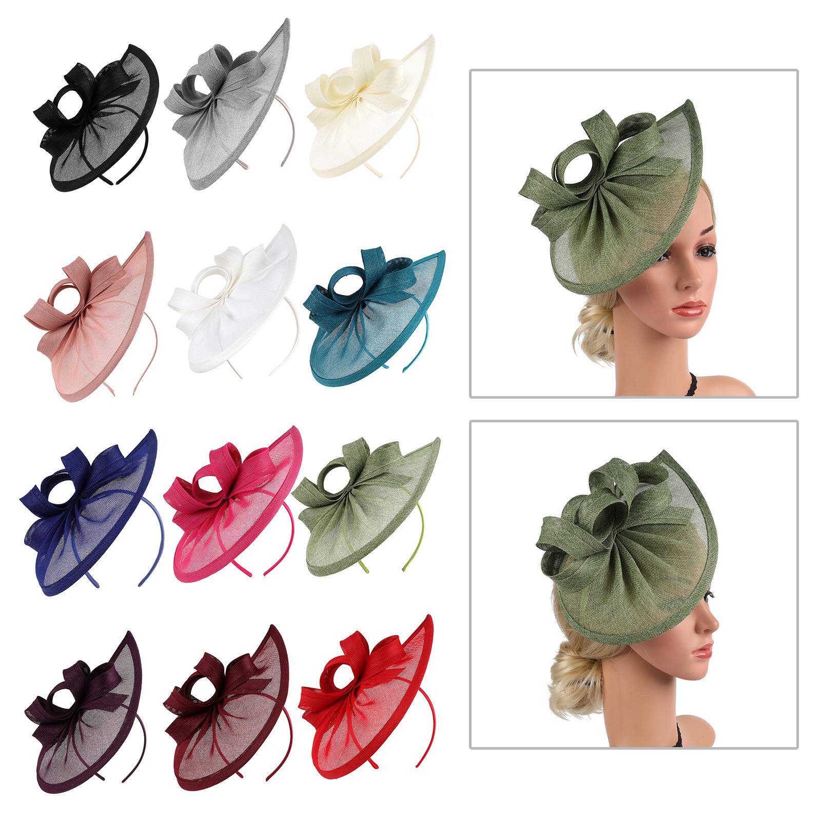 

Unisex Kentucky Style Mesh Derby Hat Breathable Lightweight Sun Hat Headpieces Party Headwear for Outdoor Activities різнокольоровий