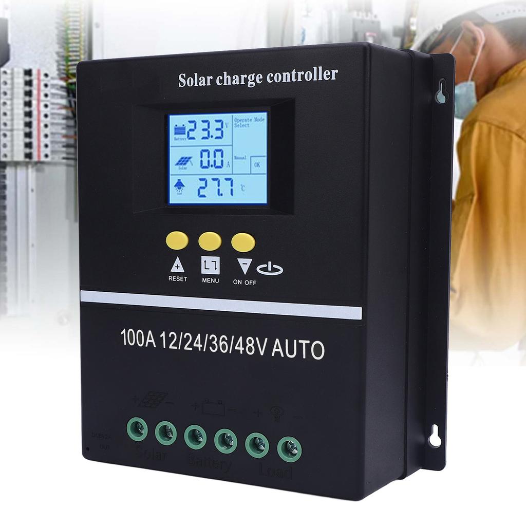 100A MPPT Solar Controller with LCD Display Battery Regulator