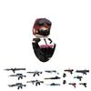 MOC UV Printing Military Building Blocks Accessories Soldier Figures  Special Forces Army Sniper Police Bricks Toy Children Gift