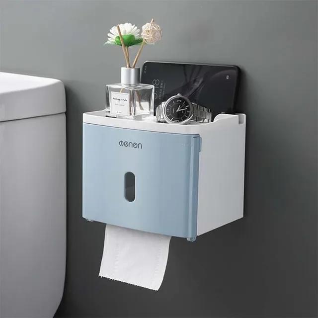 Waterproof Toilet Paper Holder Storage Box Wall Mounted Toilet Roll Dispenser Portable Toilet Paper Holder Bathroom Accessories