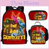 Gormiti Backpack And Pencil Case Set With Nylon Material For School And Daily Use