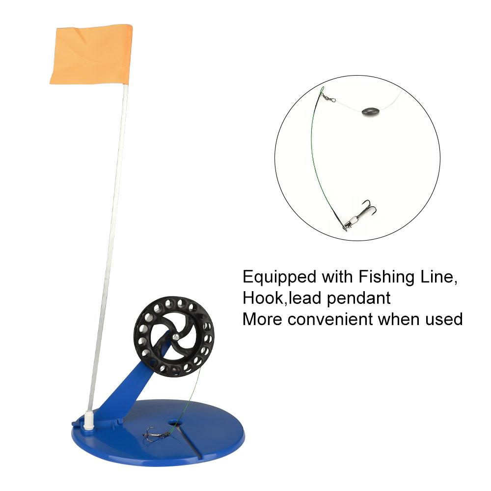 Winter Ice Fishing Pole Bag Set with Automatic Fishing Platform 10pcs Portable Kit for Outdoor Fishing