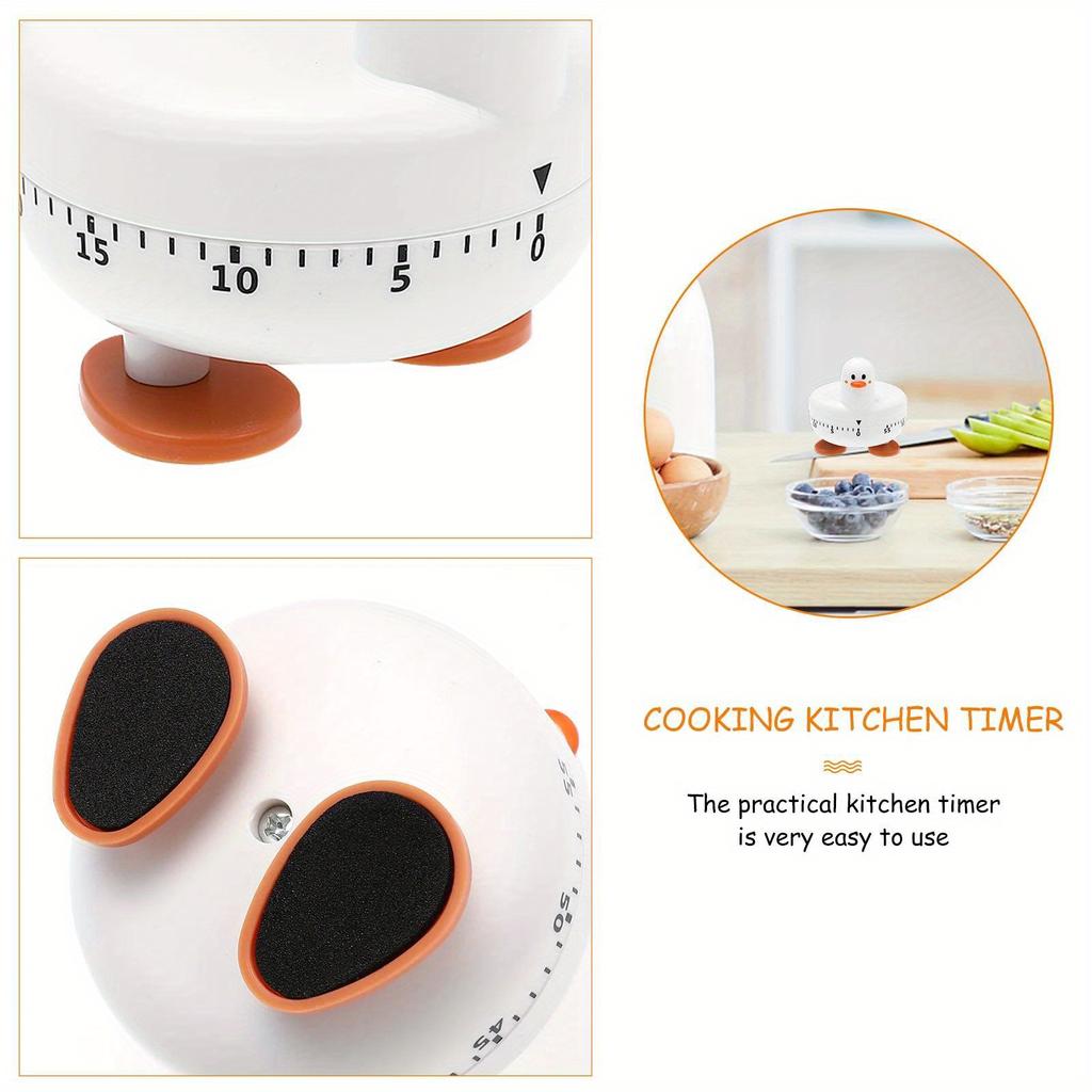Cartoon Duck Animal Countdown-Timer 60 Minute Digital Cooking Timer for Kitchen R7UB