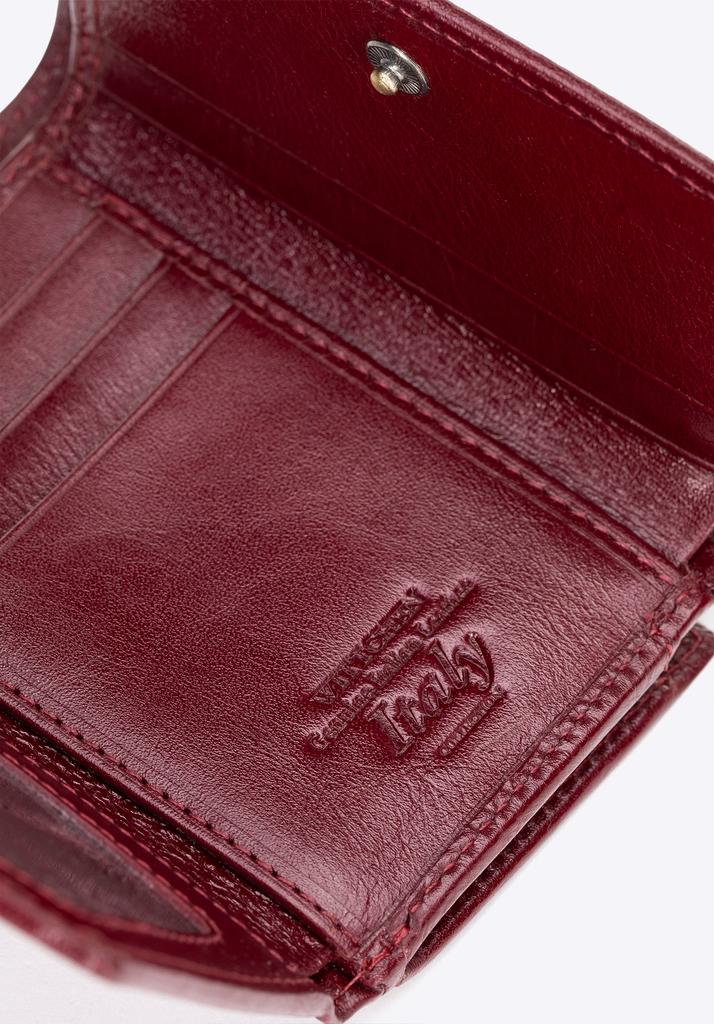 Portafoglio da Donna Wittchen in Vera Pelle Piccolo Rosso Rosso Vera Pelle