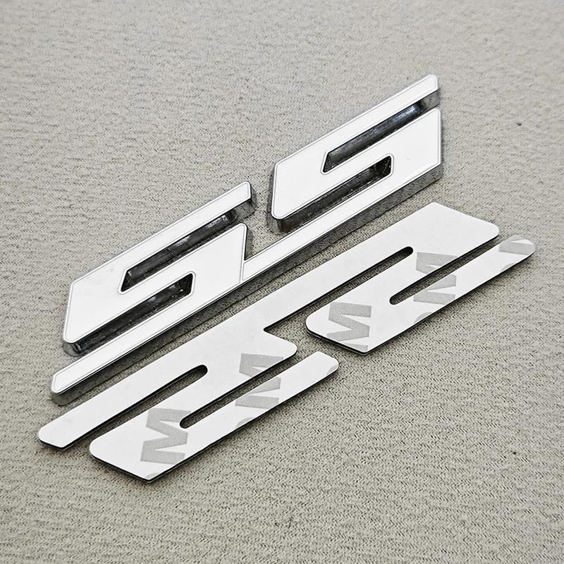 3D Metal Car Styling Red Black Logo SS Sticker Emblem Rear Trunk Badge For Chevrolet Camaro Chevelle Impala Malibu Accessories