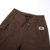 Mom's Winter Style High Waist Corduroy Cotton Pants for Middle-Aged and Elderly Women - Loose, Plus Velvet, Straight Leg