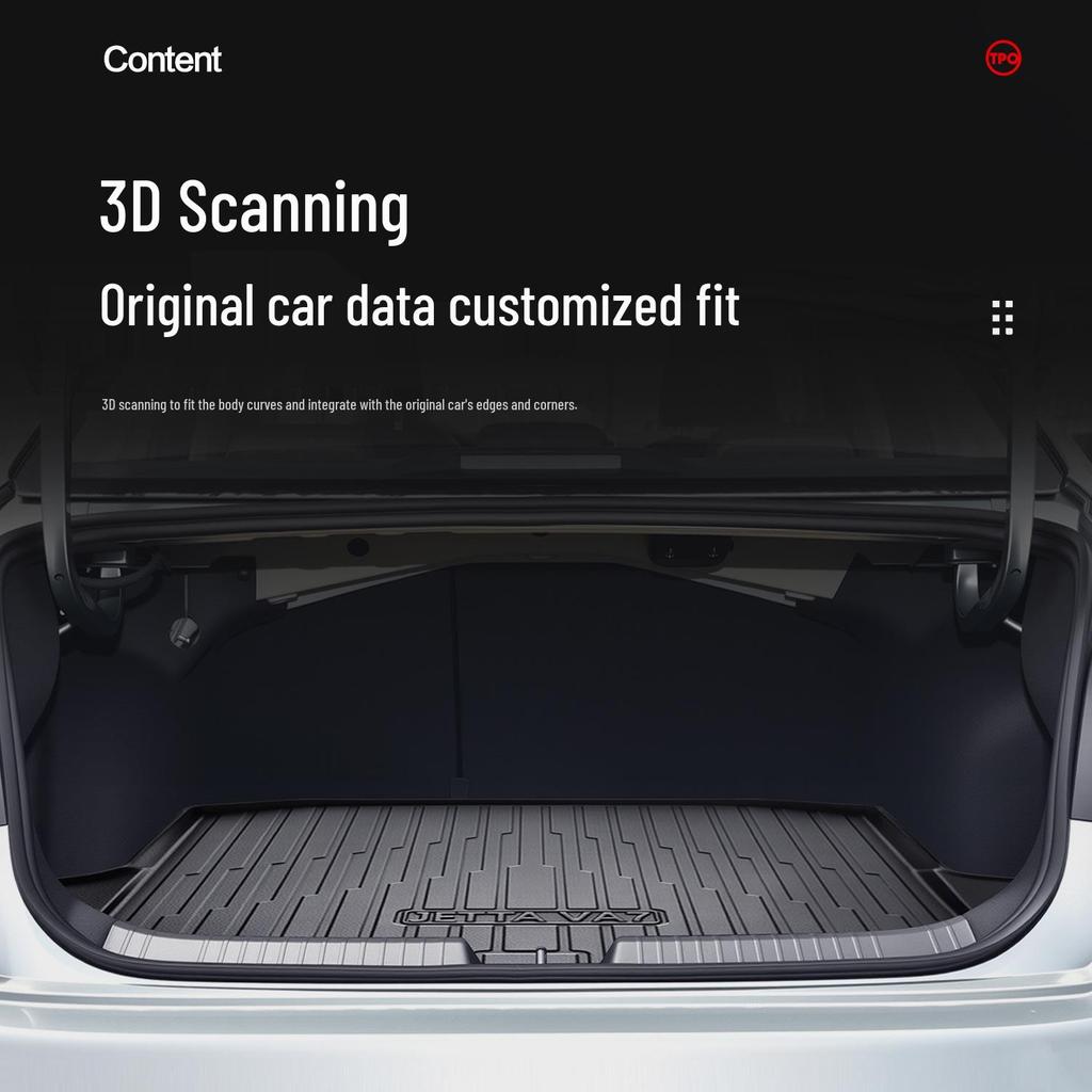 Jetta VA7 TPE Rear Trunk Mat - Car Interior Decorative Accessory
