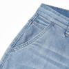 JOW Men's Straight-Leg Cotton Linen Jeans