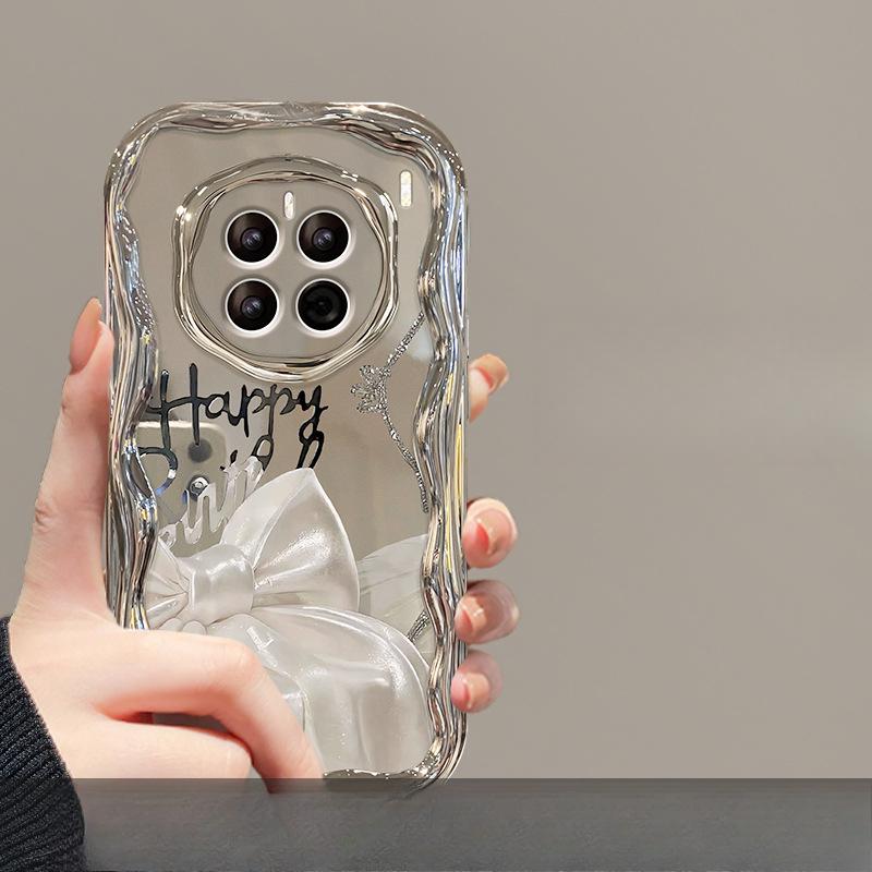 

Подходит для чехла для мобильного телефона Huawei P70 Vivos18 Браслет с лентой и бантом Opporeno11 Гальваническое серебро Xiaomi 13 Redmi Note 9 Pro