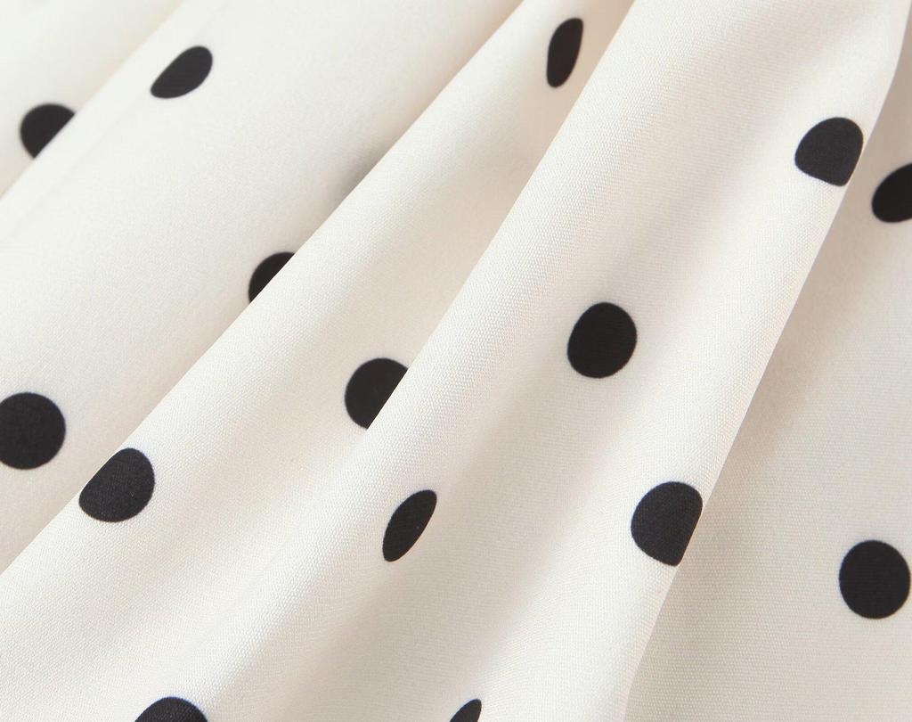 Blazer de Terno Feminino de Bolinhas Dupla Face com Lapela 2025 - Moda Outono/Inverno