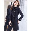 Women's Elegant Wool Blend Mid-length Coat
