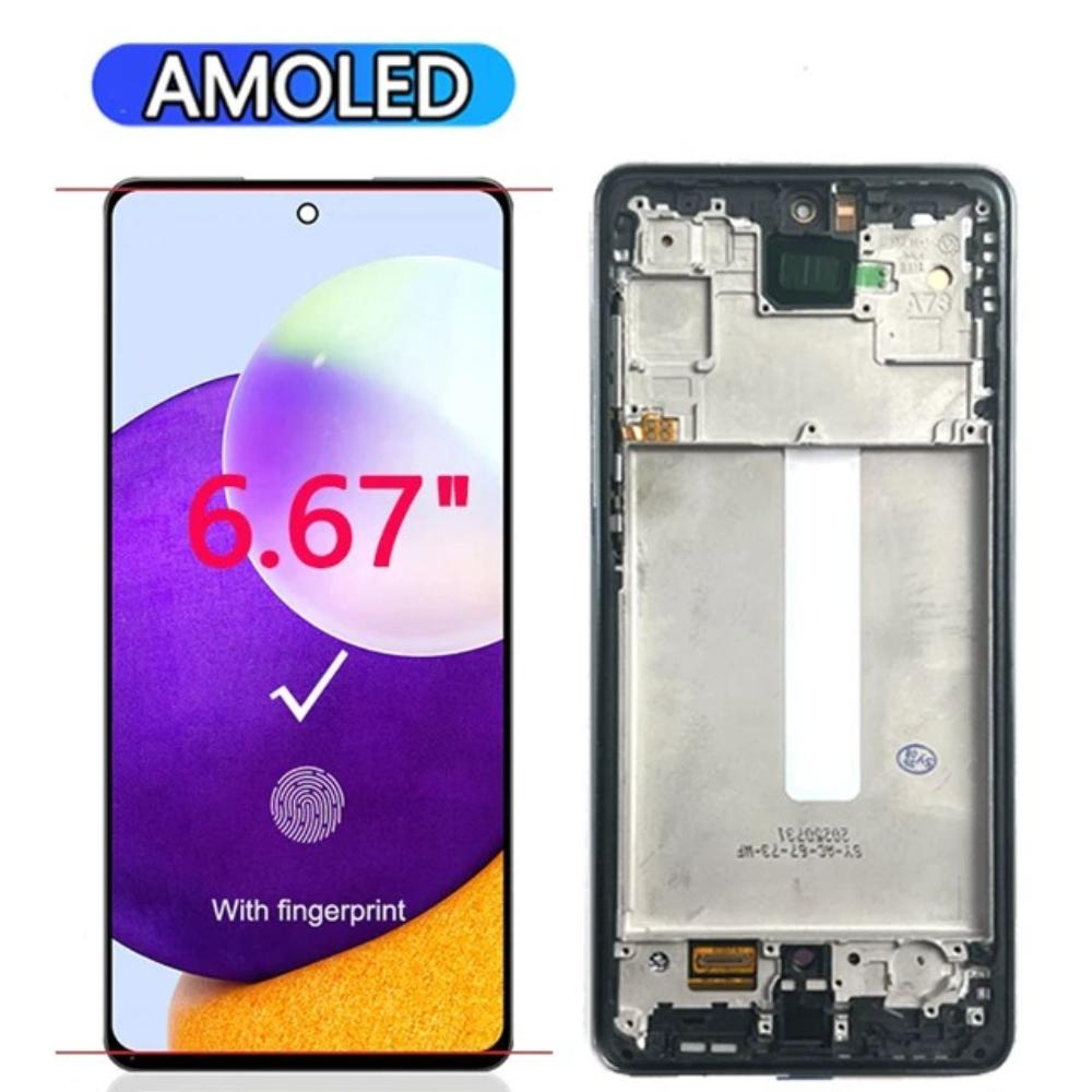 Οθόνη AMOLED για Samsung Galaxy A73 5G A736B A736B/DS Οθόνη LCD Οθόνη Αφής Ψηφιοποιητής για Αντικατάσταση Οθόνης Samsung A73 5G