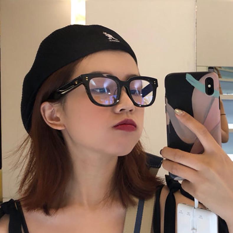 Retro Style Fashion Square Frame Clear Lens Glasses
