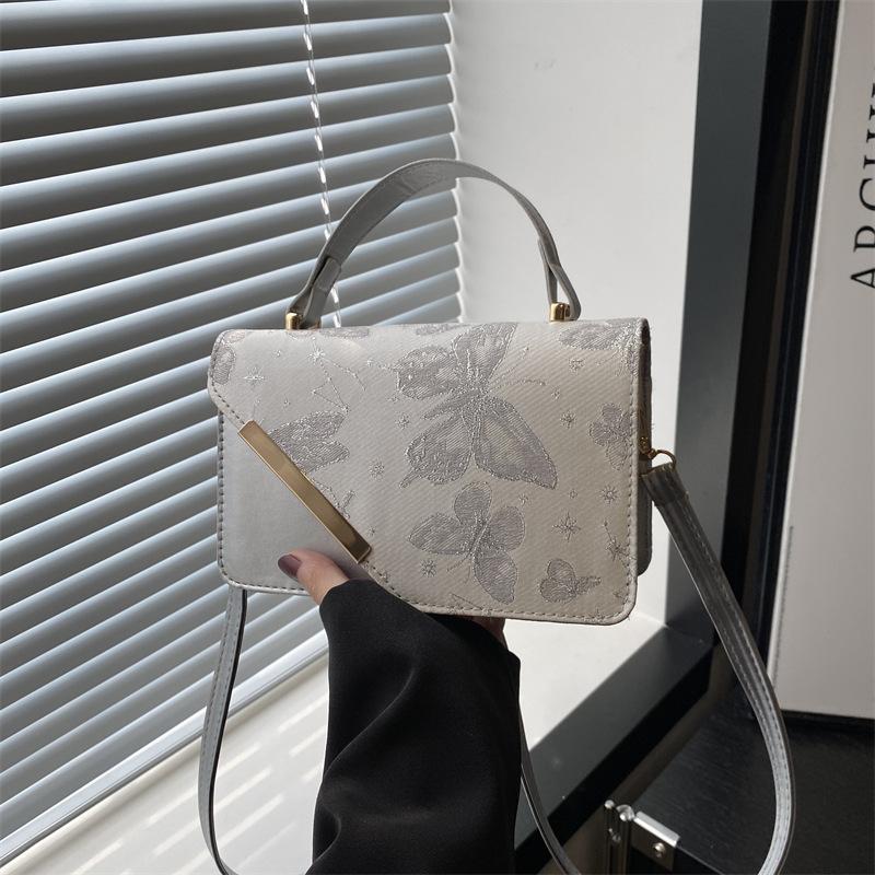 Ji High-Value Butterfly Fashion Casual Bag Women'S Bag Trendy Fashion Portable Trendy Bag Small Square Bag