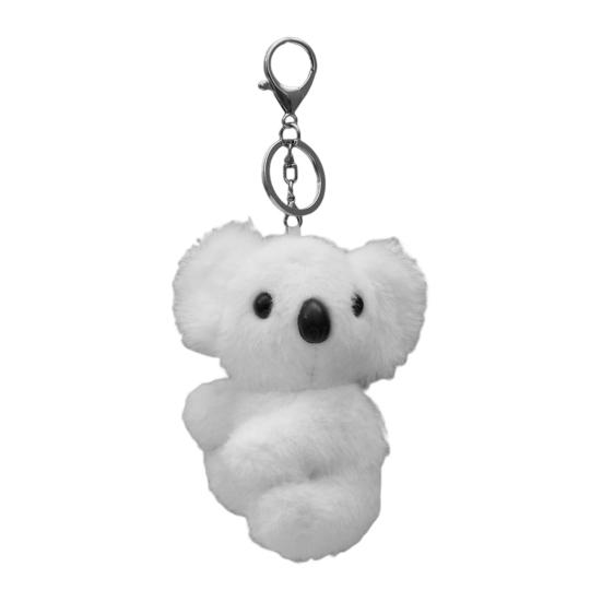 Koala Doll Keychain Cartoon Plush Bag Pendant Soft Stuffed Animal Keyring for Backpacks Purses Car Home Decor