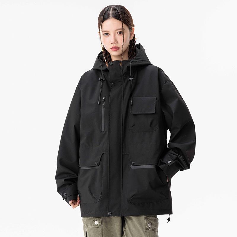 Couple Outdoor Hooded Jacket Jacket Waterproof Multi-color Casual