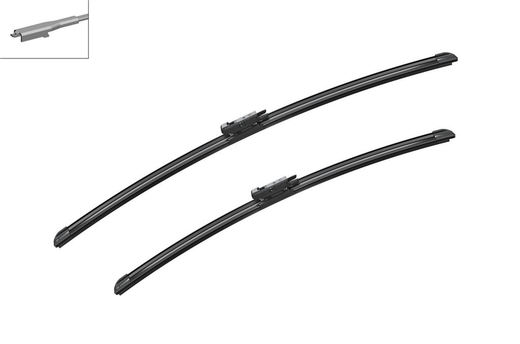 BOSCH A212S Flat Wiper Blade for Imported Aero Twin Models Cars, Only, 650/550mm