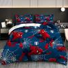 Spider-Man 3-teilig 1 Bettbezug Einteiliges Bettwäsche-Set Comforte Luxus Exquisites Geburtstagsgeschenk 100% Polyester Heimdekoration