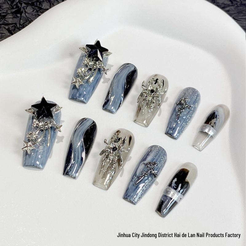 

Dai Lan 2025 Ombre Spicy Star Handmade Whitening Nail Art M
