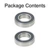 Pack Of 2 6902-2RS/6902ZZ 15x28x7mm Thin Section Deep Groove Ball Bearing New