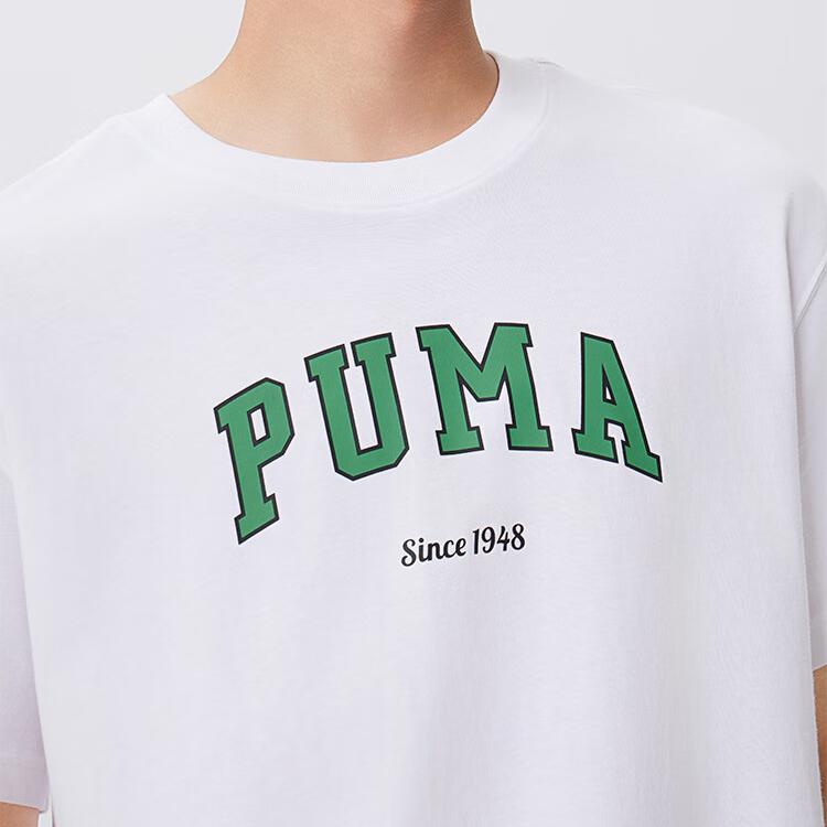 New PUMA VARSITY T Shirt Men's White 634353-02