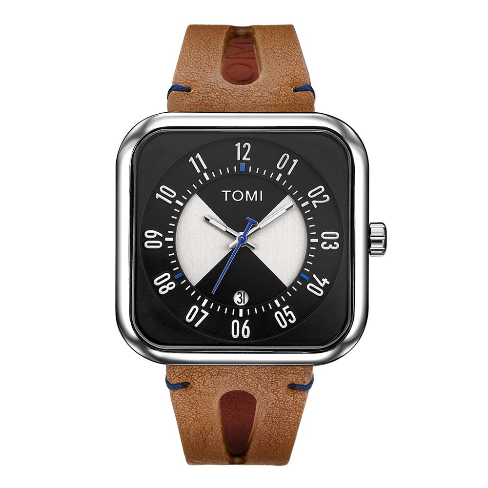 Fashion Square Watch Men's and Women's Simple and Atmospheric Business Leisure Trend Quartz Electronic Watch