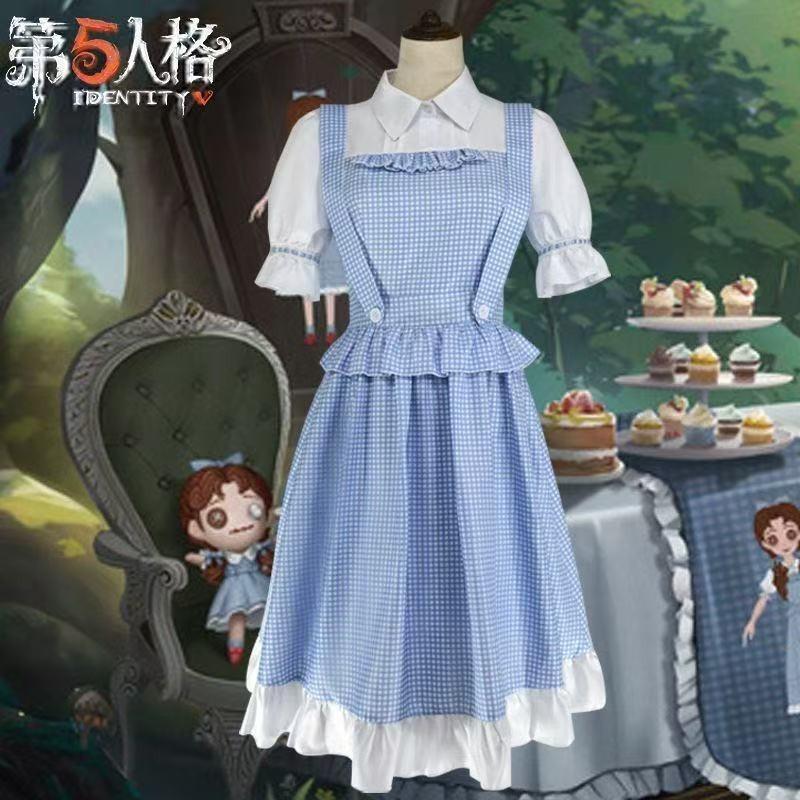 The Fifth Personality Little Girl Interpretation Star Dorothy Clothing Suspender Skirt Plaid Dress