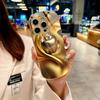 Electroplated Gold Oval iPhone Case for Apple 11/12/13/14 Pro Max