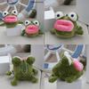 Frog Plush Keychain With Pp Cotton Filling For Backpack Car Keys Decor