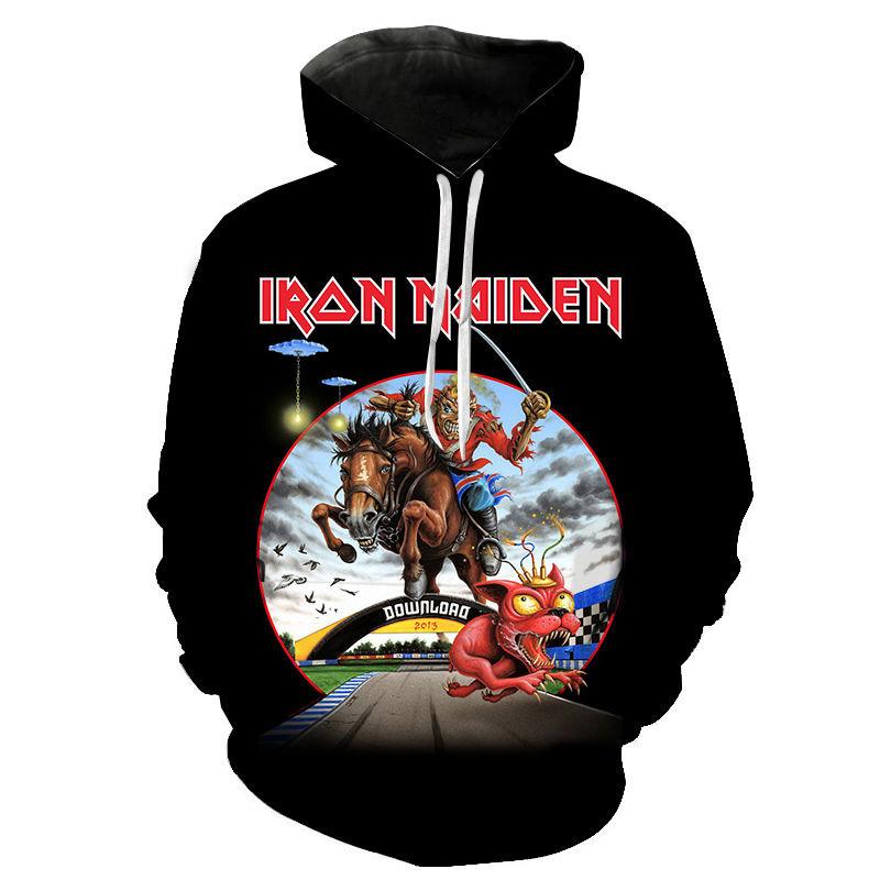 Neuer Klassischer Gothic Vintage Horror Totenkopf 3D Druck Hoodie Neue Mode Herren Sweatshirt Oberteile Hip-Hop Harajuku Herren Herbst Pullover