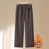 Mom’s Fleece-Lined Straight-Leg Winter Trousers for Middle-Aged & Elderly Women