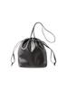 Miesloe MWGB255510 Drawstring Free Size Women's 2-Way Bag, Black,