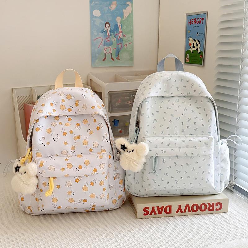 Schoolbag large capacity schoolbag junior high school high school student leisure new version Korean backpack college student travel backpack