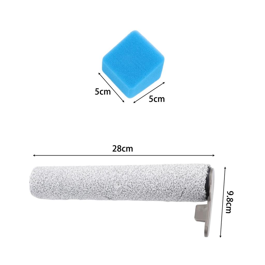Vacuum Cleaner Roller Brush Filters Kit For JONR ED12 Pro Cordless Wet Dry Vacuum Cleaner Parts Main Brush Sponge Filter