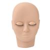 Lash Mannequin Head Makeup Eyelash Extension Practice Doll Head with 3 Pairs Removable Eyelids Double Layer Lashes