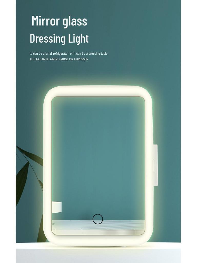 4L Mini-kylskåp för dubbelt bruk för bil och hem - Idealisk för smink, masker och kosmetika