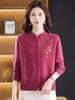 Mom's Stylish Chinese-Style Wool Cardigan for Middle-Aged Women