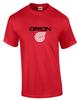 Orion Airways Black White Logo United Kingdom UK Airline Red Cotton T-Shirt