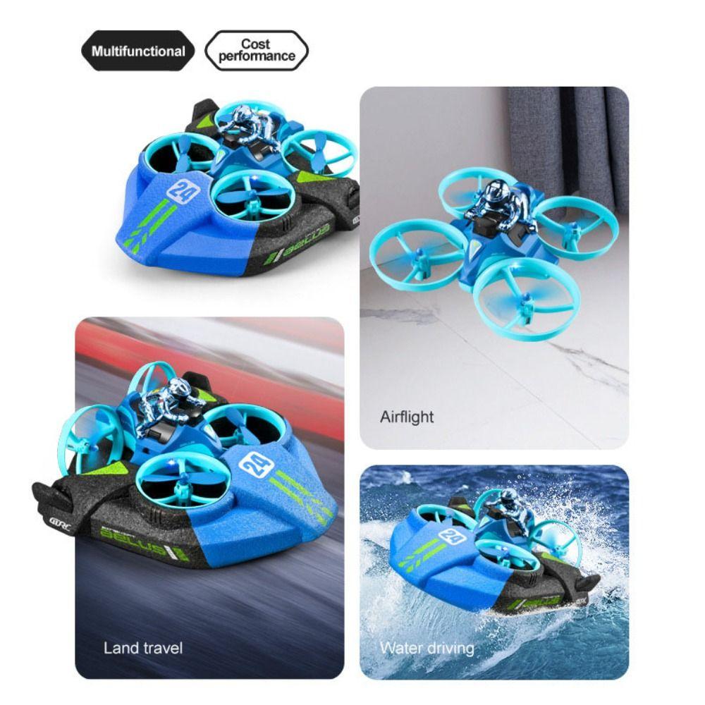 Remote Control Mini RC Plane EPP Foam RC Helicopter Toys 3 in 1 Quadcopter Boat  Kids Gifts
