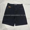 Mens Denim Skate Shorts 2025 Straight Fit Mid-Rise Embroidered Five-Point Pants Youth Casual Wear