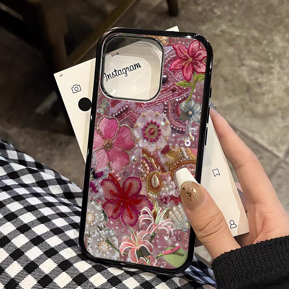 Lace Deer Phone Case For IPhone 17 Air 16 15 13 12 11 14 Pro Max 16 15 14 Plus 17 16 15 14 Plus Case Cover Funda Bumber Coque